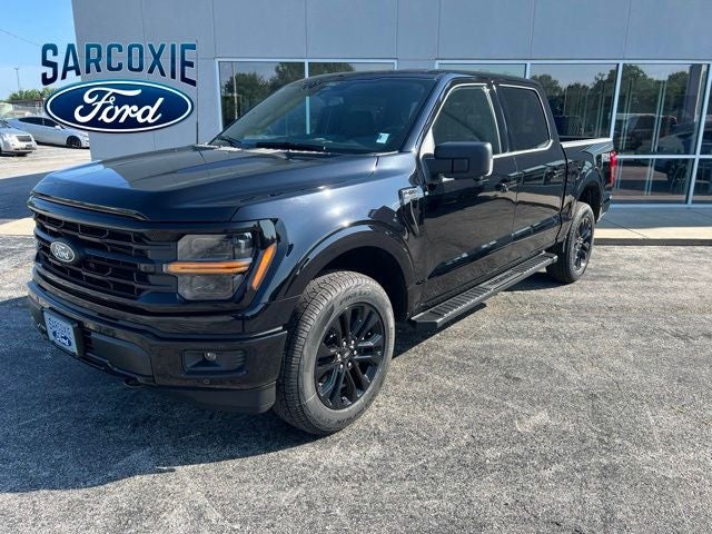 2026 Ford F-150 XLT in Black Metallic — front three-quarter view